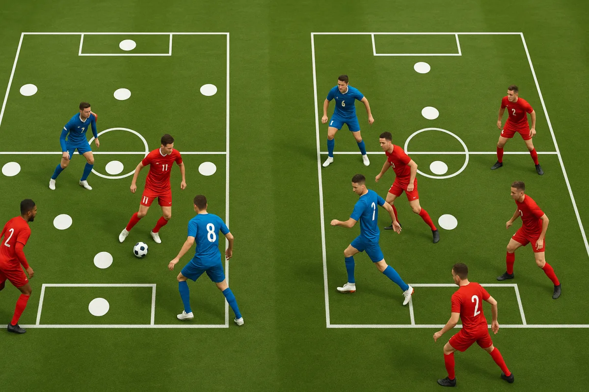 Cosa succede quando due squadre usano lo stesso modulo? La risposta svela strategie differenti