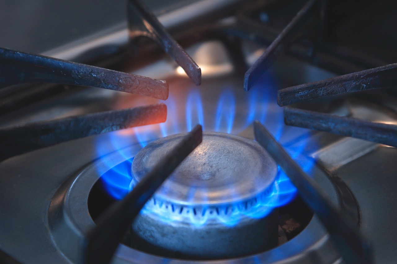 Stufa a pellet accesa in un ambiente domestico, evidenziando il risparmio energetico rispetto al gas.